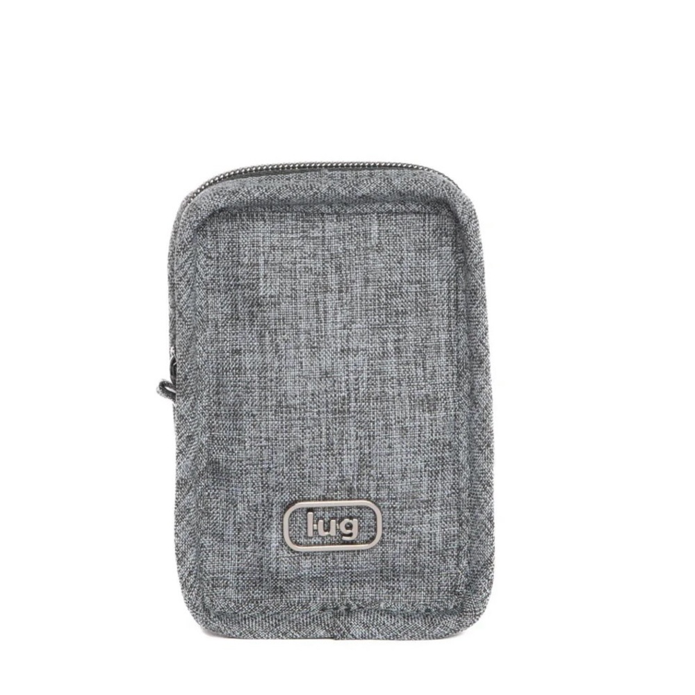 🦚 Lug Drizzle Heather Gray Small Pouch. NWT